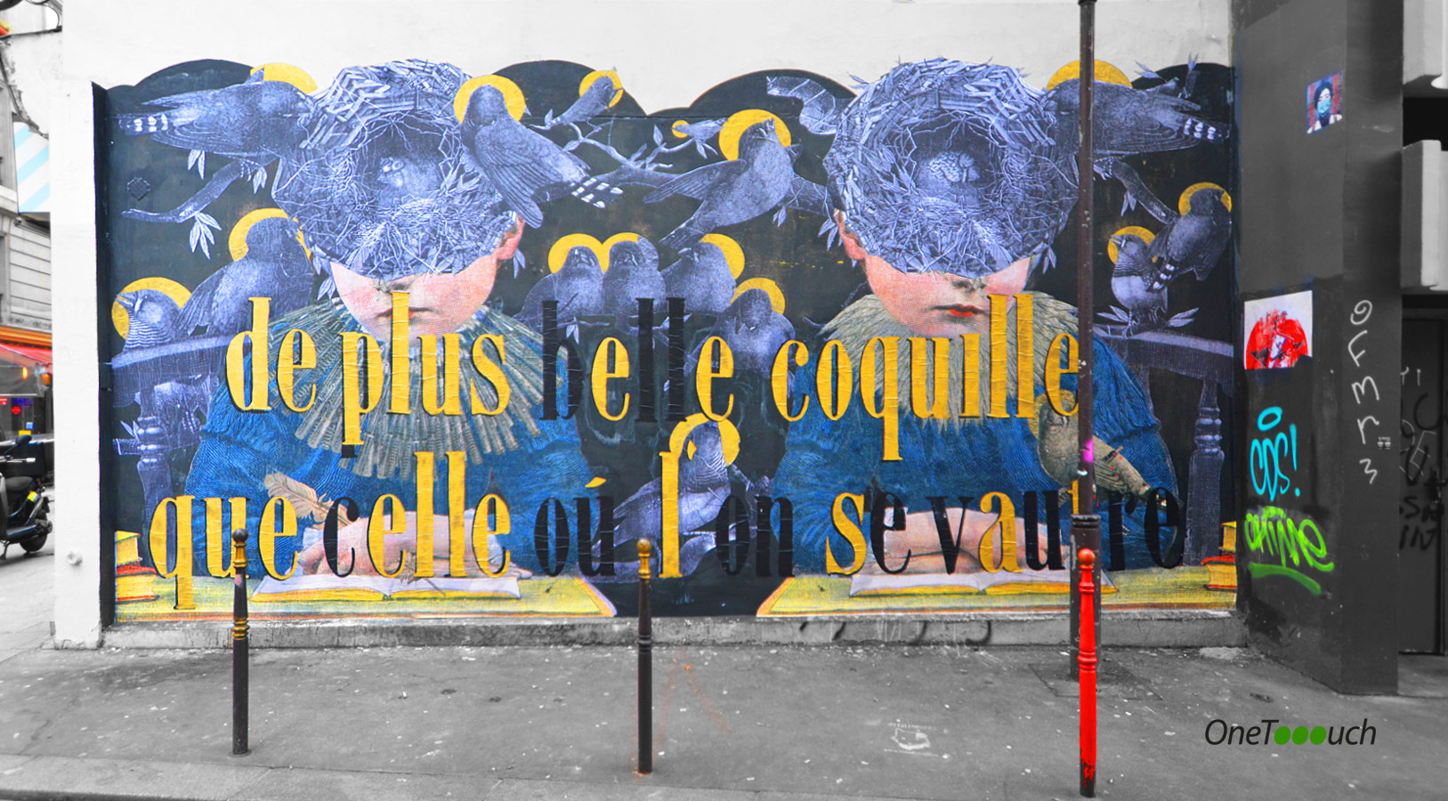 MADAME l'artiste street art, Cité Riverin, Paris 10