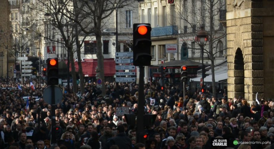 la marche "je suis charlie" vue ipar impassemartini.com
