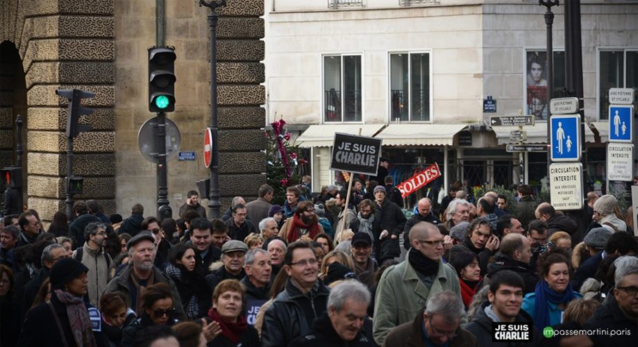 la marche "je suis charlie" vue ipar impassemartini.com