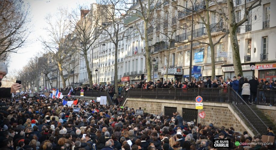 la marche "je suis charlie" vue ipar impassemartini.com