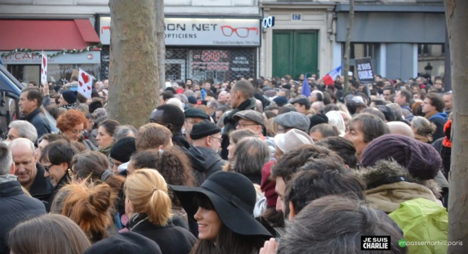 la marche "je suis charlie" vue ipar impassemartini.com