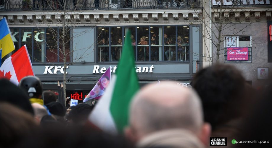 la marche "je suis charlie" vue ipar impassemartini.com