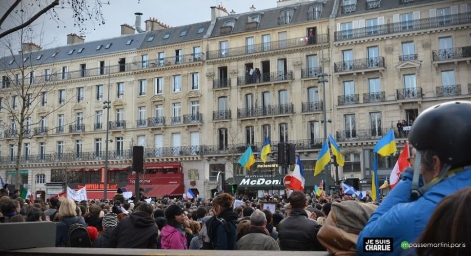 la marche "je suis charlie" vue ipar impassemartini.com