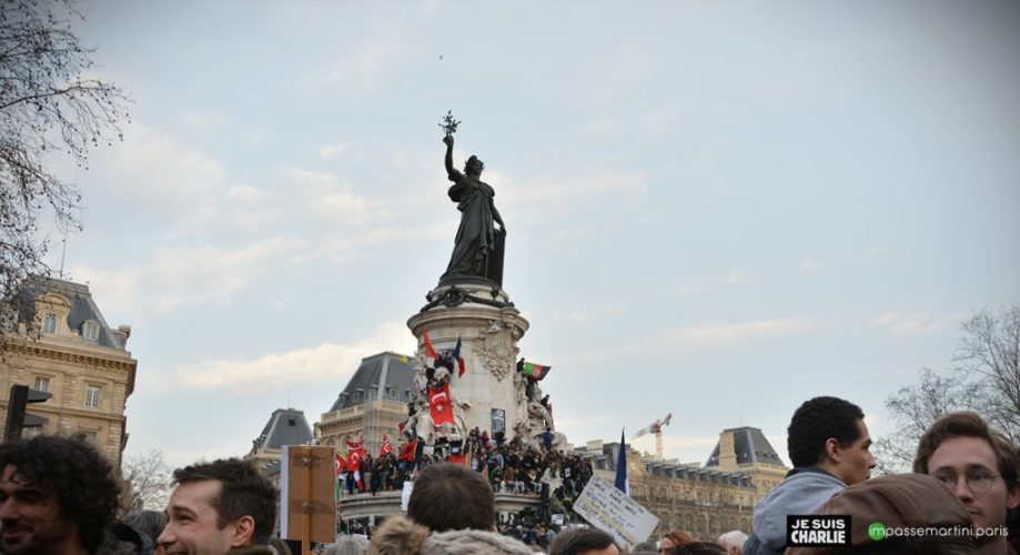 la marche "je suis charlie" vue ipar impassemartini.com