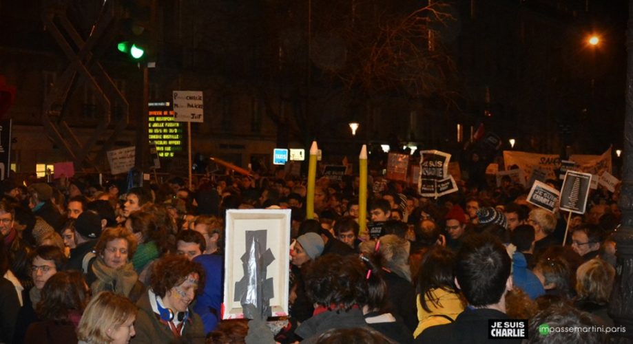 la marche "je suis charlie" vue ipar impassemartini.com