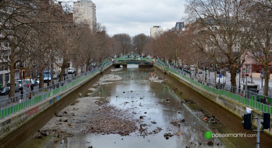 Canal ST Martin mis à la sèche