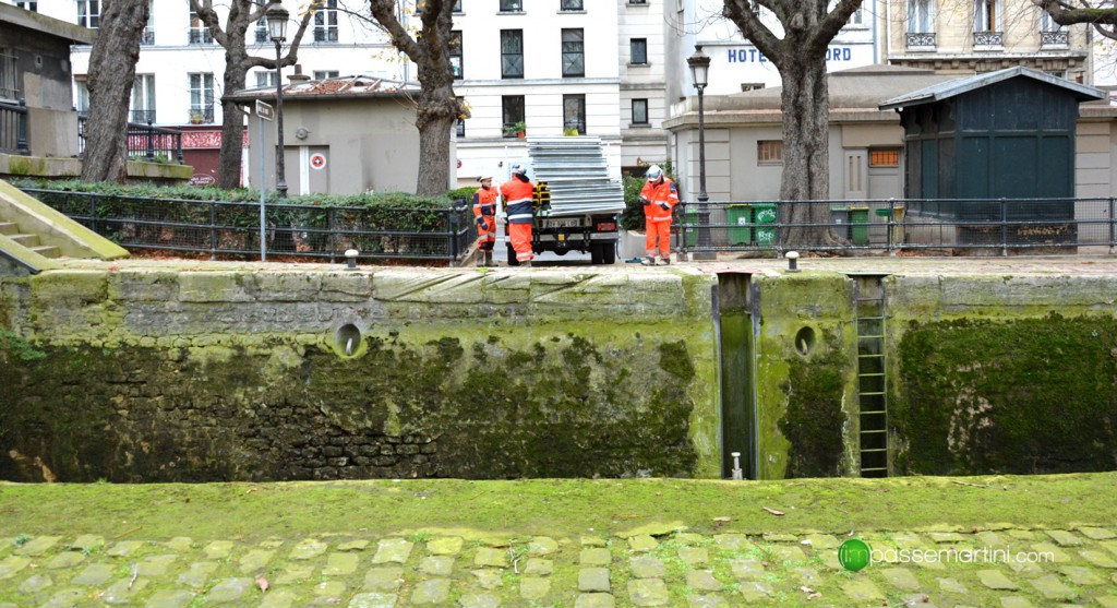 Canal ST Martin mis à la sèche