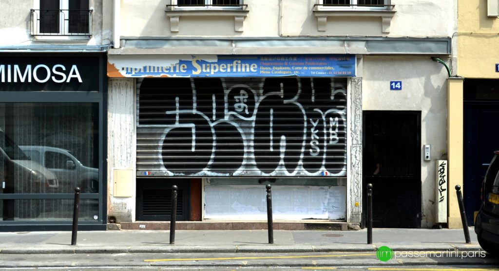 14 rue du faubourg st Martin 75010 Paris