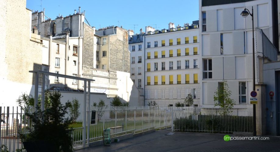 Entrée du Jardin via l'impasse Bonne nouvelle
